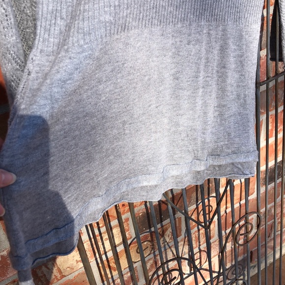 Kenar light grey cardigan ruffled collar sweater Size S - Picture 8 of 9